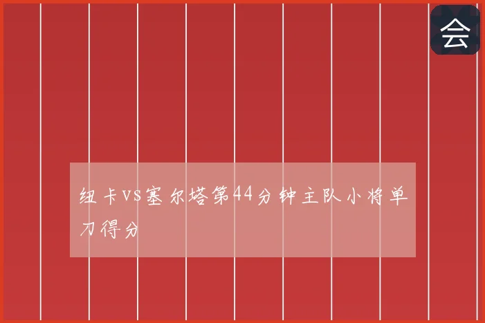 纽卡vs塞尔塔第44分钟主队小将单刀得分